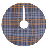 Flannel Pattern Polyester Weihnachtsbaumdecke (Vorderseite)