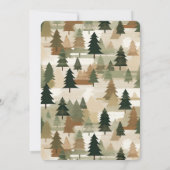 Flannel und Fizz Junggeselinnen-Abschied Rustikale Einladung (Rückseite)