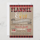 Flannel und Fizz Paare Dusche Einladung (Vorderseite)