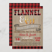 Flannel und Fizz Paare Dusche Einladung (Vorne/Hinten)
