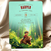 Flannel up - Lumberjack Erste Geburtstagsparty Einladung