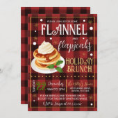 Flannels Flapjacks Weihnachts-Party Einladung (Vorne/Hinten)