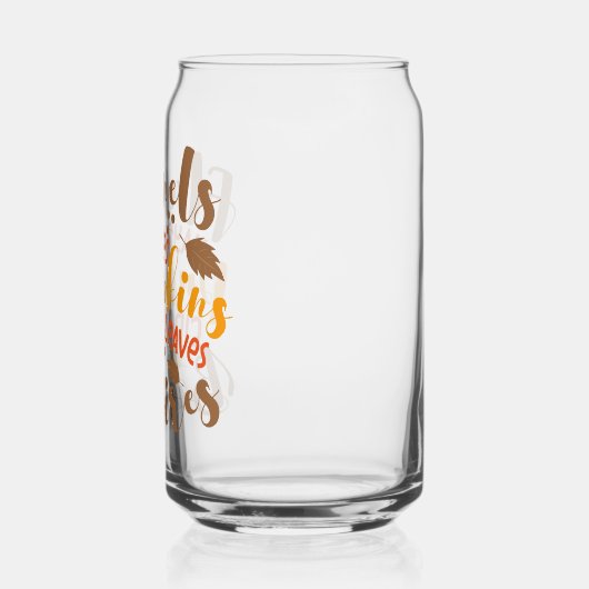 Flannels Hay Rides Pumpkins Cider Blätter Bonfire Dosenglas (Links)