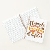 Flannels Hay Rides Pumpkins Cider Blätter Bonfire Notizblock (Innenseite)