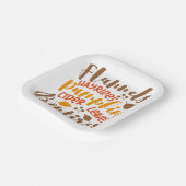 Flannels Hay Rides Pumpkins Cider Blätter Bonfire Pappteller (Gewinkelt)