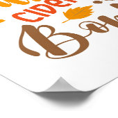 Flannels Hay Rides Pumpkins Cider Blätter Bonfire Poster (Ecke)