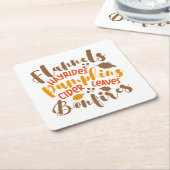 Flannels Hay Rides Pumpkins Cider Blätter Bonfire Rechteckiger Pappuntersetzer (angewinkelt)