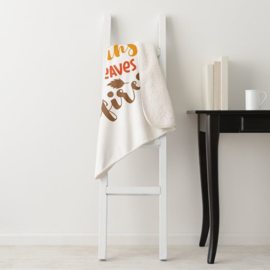 Flannels Hay Rides Pumpkins Cider Blätter Bonfire Sherpadecke (Beispiel)