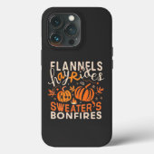 Flannels Hayrides Pumpkins Sweaters Bonfire Case-Mate iPhone Hülle (Rückseite)