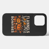 Flannels Hayrides Pumpkins Sweaters Bonfire Case-Mate iPhone Hülle (Rückseite (Horizontal))