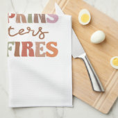 Flannels Pumpkins Bonfire Geschirrtuch (Viertel Falte)