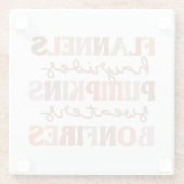 Flannels Pumpkins Bonfire Glasuntersetzer (Rückseite)