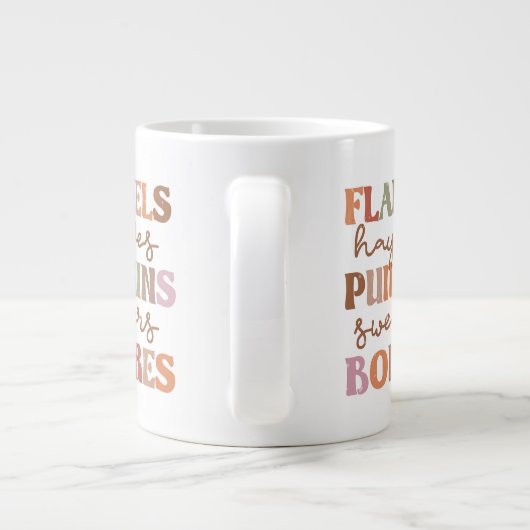 Flannels Pumpkins Bonfire Jumbo-Tasse (Rückseite)