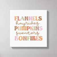 Flannels Pumpkins Bonfire