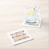 Flannels Pumpkins Bonfire Rechteckiger Pappuntersetzer (Vor Ort)