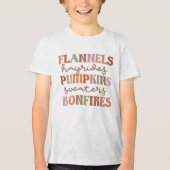 Flannels Pumpkins Bonfire Tri-Blend Shirt (Vorderseite)