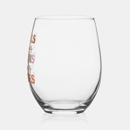 Flannels Pumpkins Bonfire Weinglas Ohne Stiel (Links)