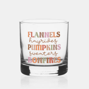Flannels Pumpkins Bonfire Whiskyglas