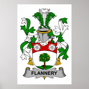 Flannery Familienwappen Poster