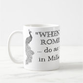 Flannery O'Connor "wenn in Rom" Tasse (Links)