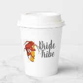 Flansch Tribe Bachelorette Party Lobster Custom Pappbecher (Vorderseite)