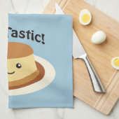 Flantastic! Niedlicher Flan Geschirrtuch (Viertel Falte)