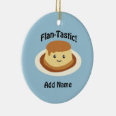 Flantastic! Niedlicher Flan Keramikornament (Rechts)