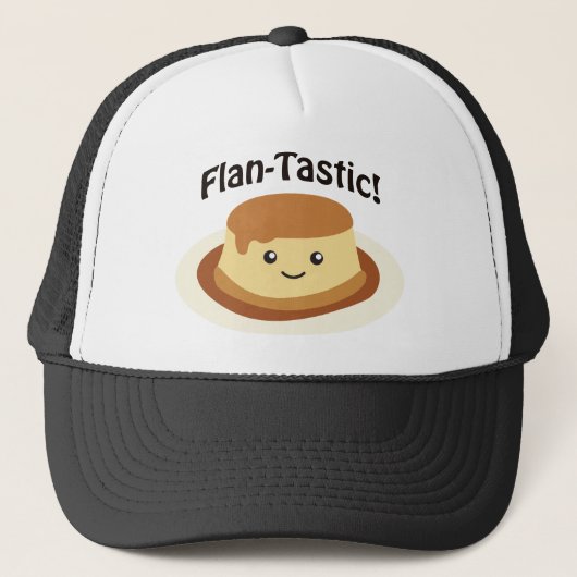 Flantastic! Niedlicher Flan Truckerkappe (Vorderseite)