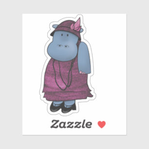 Flappapotomus Aufkleber