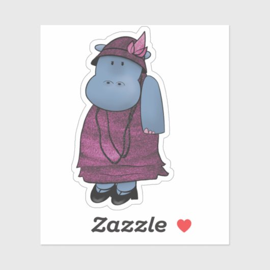 Flappapotomus Aufkleber (Blatt)