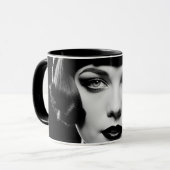 Flapper a la Louise Brooks personalize der 20er Ja Tasse (Vorderseite Links)