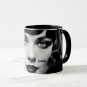 Flapper a la Louise Brooks personalize der 20er Ja Tasse (VorderseiteRechts)