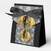 Flapper Art Deco Gatsby Small Zent Party Box Geschenkschachtel (Vorderseite)