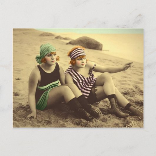 Flapper Bathing Beauties Postkarte (Vorderseite)