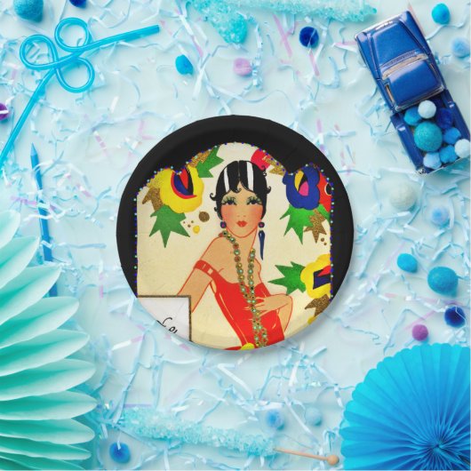 Flapper-Behalt Pappteller (Party)