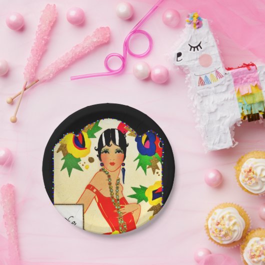 Flapper-Behalt Pappteller (Party)