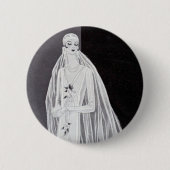 Flapper Bride Button (Vorderseite)