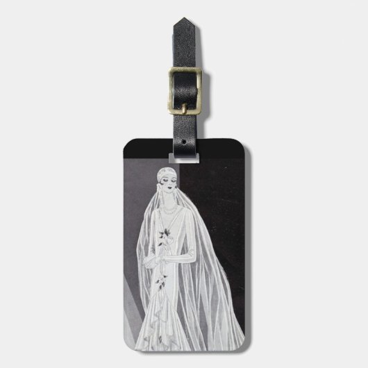 Flapper Bride Gepäckanhänger (Vorderseite vertikal)