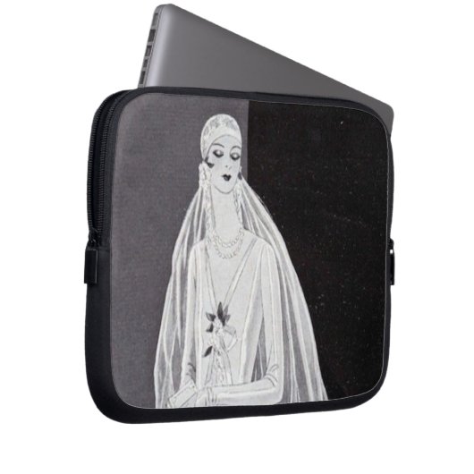 Flapper Bride Laptopschutzhülle (Vorne Rechts)