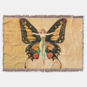 Flapper Butterfly Flying Frauan Illustration Decke (Vorderseite)