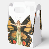 Flapper Butterfly Flying Frauan Illustration Geschenkschachtel (Geöffnet)