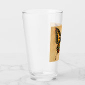 Flapper Butterfly Flying Frauan Illustration Glas (Rechts)