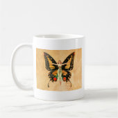 Flapper Butterfly Flying Frauan Illustration Kaffeetasse (Links)