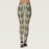 Flapper Butterfly Flying Frauan Illustration Leggings (Rückseite)