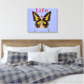 Flapper Butterfly Flying Frauan Illustration Leinwanddruck (Insitu (Schlafzimmer))