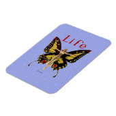 Flapper Butterfly Flying Frauan Illustration Magnet (Linke Seite)