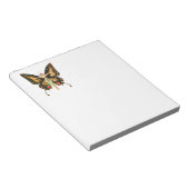 Flapper Butterfly Flying Frauan Illustration Notizblock (angewinkelt)