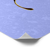 Flapper Butterfly Flying Frauan Illustration Poster (Ecke)