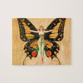 Flapper Butterfly Flying Frauan Illustration Puzzle (Horizontal)