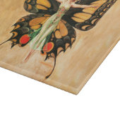 Flapper Butterfly Flying Frauan Illustration Schneidebrett (Ecke)